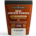PaleoPro Protein Powder Grass-Fed, Pastured, Cage-Free Protein | Gluten & Dairy Free. No Sugar, Soy, Grains oder Net Carbs | Paleo & Keto Friendly - 15 Servietten (16 oz, Plain)