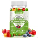 Creatine Monohydrate Gummie - 5g Kreatin für Frauen Männer, Enhanced Muskelkraft, Boost Focus und Endurance, Muskelaufbau,L-Taurine + Vitamin B12,Vegan, Glutenfrei 80 Count