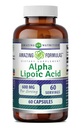 Erstaunliche Formeln Alpha Liponsäure | 600 Mg pro Servierergänzung | Kapseln | Non-GMO | Gluten Free | Made in USA (1 Pack | 60 Count)