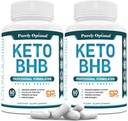 Purely Optimal Keto BHB Kapseln – Exogene Keton Pillen für Ketosis-Unterstützung, Sustained Energy, Focus & Metabolism – für Damen und Herren, 120 Kapseln