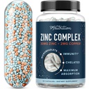 Zink-Ergänzung Mikrobenadlets mit Kupfer für Immununterstützung | Hochsorpierbare Zinkbisglycinat & Orotat mit 2mg Chelat Kupfer + Vitamin B6 | Vegan, Glutenfrei | 60 Kapseln (2 Monate Versorgung)