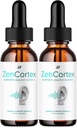 ZenCortex Tinnitus Ohr Tropfen - ZenCortex 24, Zen Cortex Flüssigkeitstropfen, ZenCortex Bewertungen, ZenCortex Tropfen für Ohr Relief (2 Pack - 2 Monate Versorgung)