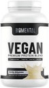 Biomental Vegan Protein Powder - Vanille - Glutenfrei - Non-GMO - Pflanzenbasiertes Protein - Unterstützt Gewichtsverlust und Muskelwachstum - Enhanced Absorption - Perfekt für Männer & Frauen - 2 lbs