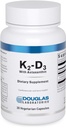Douglas Laboratories K2-D3 mit Astaxanthin - Antioxidans Unterstützung für Knochen, Immunfunktion und Gefäßgesundheit* - Mit Menaquinon-7 & D Vitamin - 30 vegetarische Kapseln