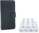e-Pill 5 volte al giorno x 7 giorni organizzatore di pillole compatte settimanali, scatola di pillole di vitamina e di medicina - con caso discreto