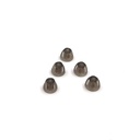 Hörhilfe Domes Smoky Gray Tips Ohr Stücke bequem für Open Fit BTE Sound Amplifier PSAP Kit unsichtbar, außer RIC 5mm (S * 5)