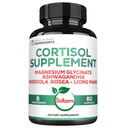 Satoomi 8in1 Cortisol Manager mit Magnesium Glycinate, Ashwagandha, Rhodiola Rosea, Lions Mane & More - Cortisol Reducer Supplement Männer & Frauen - 60 Kapseln