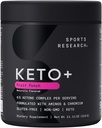 Sportforschung Keto Plus Exogene Ketone mit goBHB - 30 Servierungen | Keto Elektrolytpulver für Hydration, Energie, Fokus & Ketosis | Keto Zertifiziert, Vegan Friendly (Fruit Punch)