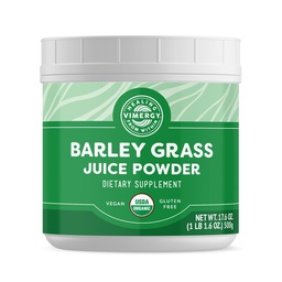 Vimergy Gerste Grass Juice Pulver Nahrungsergänzung - 0.8g pro Servieren (625 Servieren) – Saubere Superfood-Formel – fördert Herz-Kreislauf-Gesundheit* – Bio, Vegan & Glutenfrei – Wertgröße 500g