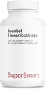 Supersmart - Inositol Hexanicotinat 1500mg pro Tag (High Strength Niacin Flush Free) - Verbesserte Vitamin B3 Supplement | Non-GMO & Gluten Free - 90 Vegetarische Kapseln