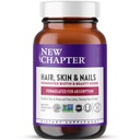 Neue Kapitel Biotin Ergänzung, Vegan Haar Haut und Nägel Vitamine mit Fermented Biotin + Astaxanthin - 60 Count