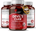 AMALTH Teufel Kralle Extrakt 500 mg, 120 Veggie Kapseln, Konzentrierter Wurzelextrakt, Teufel Krallen Kräuterergänzung, Non-GMO, Vegan Ergänzung
