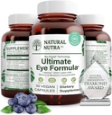 Natural Nutra Ultimate Eye Health Supplement - Bilberry & Blueberry Extrakt Mischung für Tag und Nacht Vision Unterstützung, fördert Farbwahrnehmung & Augenklarheit - Non-GMO, Vegan - 30 Kapseln (Pack von 2)