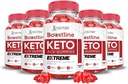 Justified Laboratories (5 Pack Boostline Keto ACV Gummis Extreme 2000MG Boost Line Keto Gummies Apfelessig geformt mit Granatapfelsaft Pulver B12 Vegan Non GMO 300 Gummys