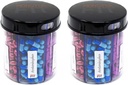 Monster Jr Ergänzung Pillenspender auf Etiketten - hält kleine Medium Medikamente Vitamine und einfach verzichten aus einem Behälter Inklusive Compartment Labels (Monster Jr - 2 Pack)
