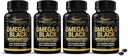 FREZZOR Omega 3 Schwarz - Höchste Stärke Green Lipped Mussel Öl Kapseln, Made in Neuseeland, UAF1000+, Entzündung, Gelenkpflege & Relief, Herz & Immununterstützung, 60 Count (Pack von 4)