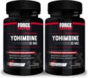 Fattore di Forza Yohimbina supplemento per gli uomini, Yohimbe Bark estratto con assorbimento superiore per migliorare le prestazioni, 6 mg Yohimbine Bark Pills con ingredienti naturali chiave, 30 conte (pacchetto di 2)