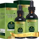Go Nutrients Liquid Vitamine D3 Drops + Immune Booster - Combattez les stresseurs saisonniers et stimulez votre système immunitaire