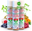 InviNutri Superfood-Pulver für Picky Eaters – Unvorteilhaft, sensory-Friendly – 40x Nährstoff-Rich, 30mg Sulforaphane – Bio Microgreens, Fruits & Veggies – Blends Unsichtbar In die meisten Mahlzeiten - 72 serv.