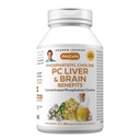 ANDREW LESSMAN PC Liver and Brain Benefits 360 Softgels - Phosphatidyl Choline, wichtigster Baustein für gesunde Leber- und Hirnstruktur, Funktion. Keine Zusatzstoffe. Einfach zu Swallow Softgels