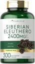 Carlyle Sibirische Eleuthero | 2400mg | 300 Kapseln | Non-GMO und glutenfreie Formel | Sibirische Ginseng | Traditionelle Kräuterergänzung
