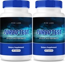 rize labs TurboTest Diätpillen für Männer, TurboTest Kapseln für gesünderen Körper, TurboTest maximale Stärke Formel, TurboTest Advanced Supplement Bewertungen (120 Kapseln) (Pack von 2)