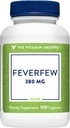 Der Vitamin Shoppe Feverfew 380MG, Ein traditionelles Kräuter, Einmal täglich (100 Kapseln)