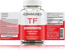 Integratore di supporto con Fattore di Trasferimento e Pure Colostrum - Bovine Colostrum Capsule per un Corpo Risiliente - Integratore di Immunità per promuovere il benessere - 100 Capsule
