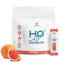 Cellutrex® H2O Elektrolyte – Elektrolyt-Pulver-Getränk-Mix, Zero Sugar, Natürliche Salzhydratisierungspakete für Erholung und Wellness, Grapefruit, 20 Sticks
