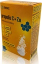 MEDEX Comprimés naturels de propolis d'abeilles - Vitamine C avec comprimés effervescents de zinc pour le maintien du supplément de défense supplémentaire de soutien immunitaire – 20 comprimés - 80 gm