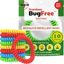 Moskito Repellent Armbänder (10 Pack) Moskito Repellent Armbänder für Erwachsene und Kinder - Premium DEET-Free Bands - 10 Multicolor Bands - Individuell Wrapped
