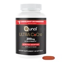 Qunol CoQ10 200mg Softgels, Ultra CoQ10 - Ultra High Absorption Coenzym Q10 Supplements - Antioxidans Supplement für Gefäß- und Herzgesundheit & Energieproduktion - 2 Monate Versorgung - 60 Count