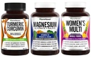 FarmHaven Magnesium + Multivitamin für Damen + Kurkuma mit BioPerine Schwarz Pfeffer