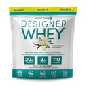 Designer Wellness, Designer Whey, Natural When Protein Powder with Probiotics, Fiber, and Key B-Vitamines for Energy, Gluten-Free, French Vanilla, 4 lb