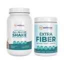 Reignite Wellness von JJ Virgin Chocolate Paleo All-in-One Shake und extra Fiber Powder Supplement