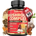 Satoomi 10in1 Pilz-Ergänzungskomplex - Lions Mane, Cordyceps, Reishi, Chaga - Gehirn-Ergänzungen für Gedächtnis und Fokus - 3 Monate Versorgung