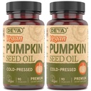 DEVA Nutrition Vegan Pumpkin Seed Oil 500 mg, Cold-Pressed & Unrefined - 90 Capsules