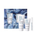 Diesworks Sleep Retreat Box Geschenkset: Deep Sleep Kissow Spray, Body Moisturizer und Duschgel. Travel set to Promote Sleep with Lavender, Camomile and Vetivert