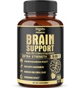 agobi 9in1 Brain Support Supplement - Blended with Ashwagandha, Panax Ginseng, Gotu Kola, Ginkgo Biloba, Black Pepper & More - Accuracy, Focus, Memory & Energy Booster - 150 Kapseln für 5 Monate