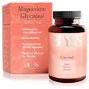 Magnesium Bisglycinat Kapseln für Damen - 200mg Chelat Glycinat Magnesium Supplement - Natürliche Ergänzungen zur Unterstützung Schlaf, Mood-Unterstützung & Muskelkrämpfe - 120 ct