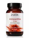 Zatik Naturals - Astaxanthin 12mg mit Bio Black Seed, Antioxidant, 90 Vegan Softgels
