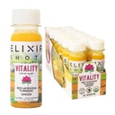Elixir Shots, Vitalität Immunität Wellness Shot mit 100% Organischen Inhaltsstoffen, kaltgepresste rote hawaiianische Kurkuma, peruanischen Ingwer, Ananas und schwarzer Pfeffer, kein Zucker oder künstliche Zusatzstoffe, 12 Packung