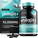 Thinbi Pure Himalayan Shilajit Bio Kapseln mit Fulvic Acid & Trace Minerals - 90 Count