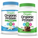 Orgain Organic Vegan Protein Powder + Greens, Vanilla Bean - 21g Pflanzen basiertes Protein, Glutenfrei, Dairyfrei, Lactosefrei, Sojafrei, Ohne Zucker Hinzugefügt, Mit Eisen & Prebiotics für Gut Gesundheit - 1.94lb | Orgain Vegan Protein Powder, Creamy Chocolate Fudge - 21g Pflanzen basiertes Protein, Glutenfrei, Dairy Hinzugefügt, Lactosefrei, Soja Frei, Soja