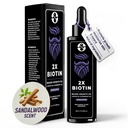 Biotin Konzentration Bart Thickener & Weichmacher - 2oz mit Rizinusöl, Rosmarinöl und Vitaminen - Sandelholz Duft für Männer
