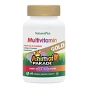 Natures Plus Animal Parade Quelle des Lebens Gold Kinder Kaubares Multivitamin - sortierte Kirsche, Orange &amp; Grape Flavors - 60 Kautabletten - Vegetarisch, Glutenfrei - 30 Servietten