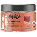 Chewsy 6-in-1 Immun Support Supplement Fruchtige Käse mit Elderberry, Vitamin C, A & D, Zink & Selen - 30-Day Supply, Individuell Wrapped Immunität Vitamine Chews für Erwachsene und Kinder (1)