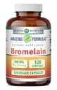 Erstaunliche Formeln Bromelain Ergänzung | 500 Mg pro Servieren | Veggie Kapseln | Non-GMO | Gluten Free | Made in USA | Ideal für Vegetarier (1 Pack | 120 Count)