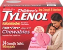 Kinder Tylenol Chewables, Acetaminophen für Schmerz & Fever Relief, Bubble Gum, 24 ct