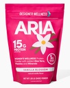 Designer Wellness, Aria, Women's Wellness Low Calorie Vanille Protein Pulver mit Biotin, Vitamin C und Bio Aloe, Vanilla Blossom, 1.85 Pfund